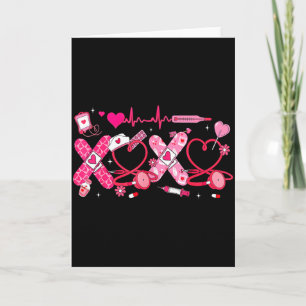 Valentine Sjuksköterska Xoxo Stetoskop Rn Pct Cna Kort