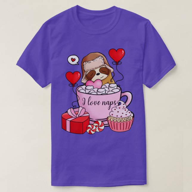 Valentine Sloth T Shirt (Design framsida)
