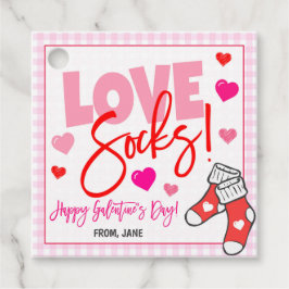 Valentine Sock Gift Märkre Gåvor Etiketter