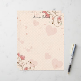 Valentine Soft Hearts Blommor Pappersvaror