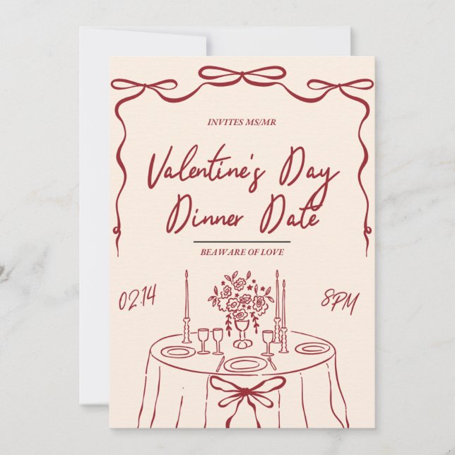 Valentine söta  julkort (Framsida)