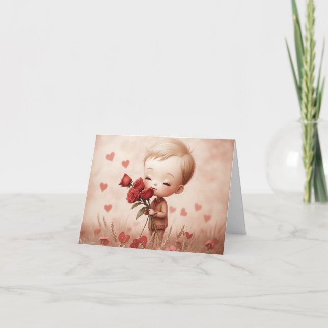 Valentine sötnos 2 kort (Framsida)