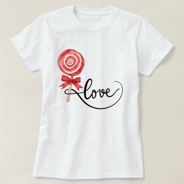 Valentine sött, sött kärlek-gåva t shirt (Design framsida)