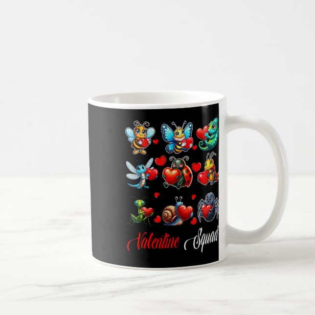 Valentine Squad Insects Bee Butterfly Ladybug Hold Kaffemugg (Höger)