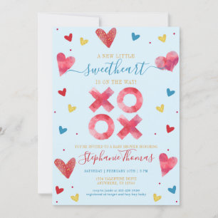 Valentine SweBaby Shower Inbjudningar