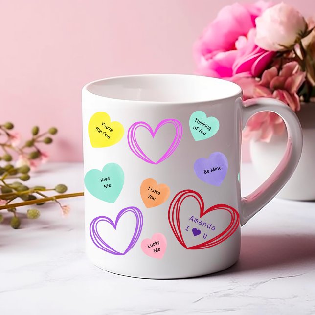 Valentine Swehoney Candy Phrases Coffee Mugg (Skapare uppladdad)