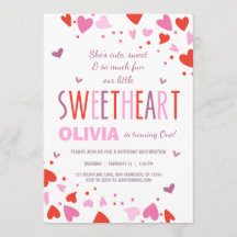 Valentine Swehoney Födelsedagsfest inbjudan