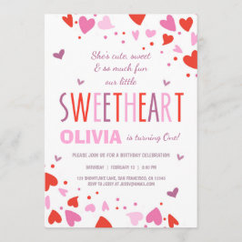 Valentine Swehoney Födelsedagsfest inbjudan