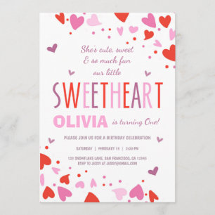 Valentine Swehoney Födelsedagsfest inbjudan