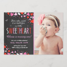 Valentine Swehoney Födelsedagsfest inbjudan