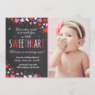 Valentine Swehoney Födelsedagsfest inbjudan