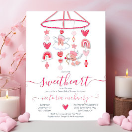 Valentine Swehoney Mobile Baby Shower Inbjudningar