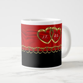 Valentine Swehoney Mugg med initialer Jumbo Mugg