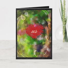 Valentine Swirl Helgkort