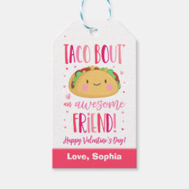 Valentine Taco Bout An Fantastisk Friend School Presentetikett