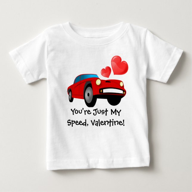 Valentine Tävling Car T Shirt (Framsida)