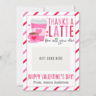 Valentine Teacher Appreciation Gift Card Holder Inbjudningar
