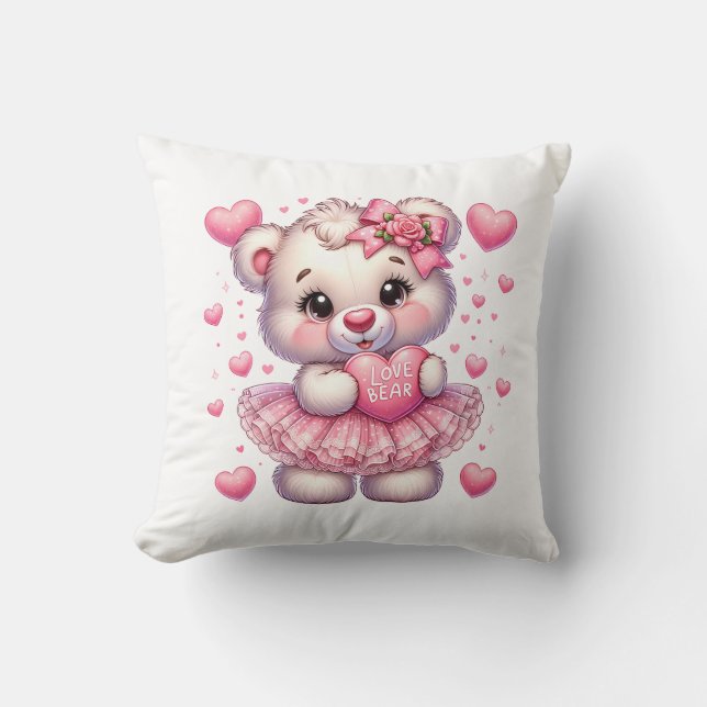 Valentine Teddy Kastkudde Kudde (Framsida)