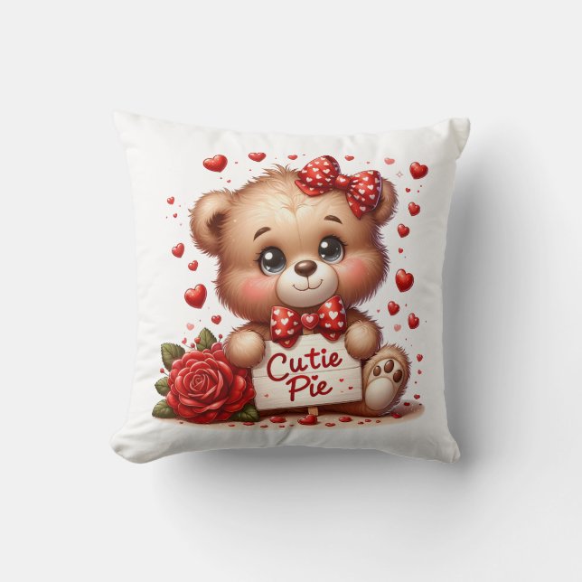 Valentine Teddy Kastkudde Kudde (Framsida)