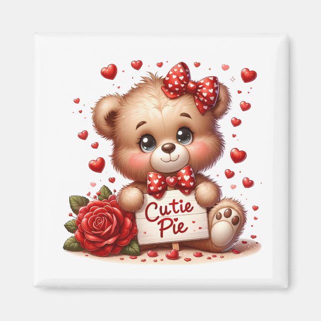 Valentine Teddy  Magnet (Framsidan)