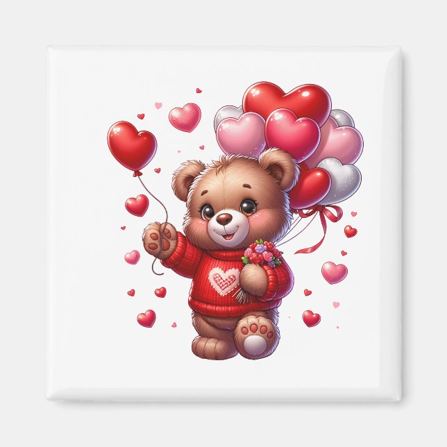 Valentine Teddy Magnet   (Framsidan)