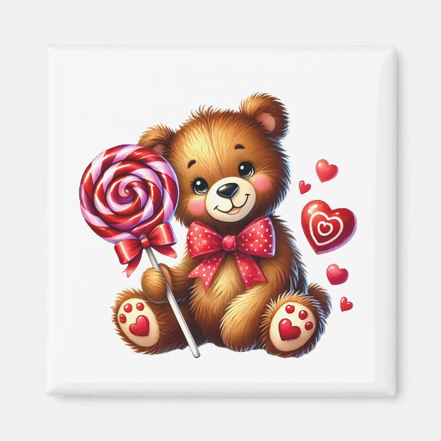 Valentine Teddy Magnet   (Framsidan)