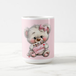 Valentine Teddy med choklad Kaffemugg