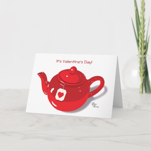 Valentine Tekanna Helgkort (Framsida)
