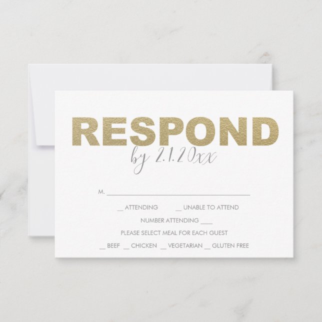 Valentine Tema Svar RSVP-kort (Framsida)