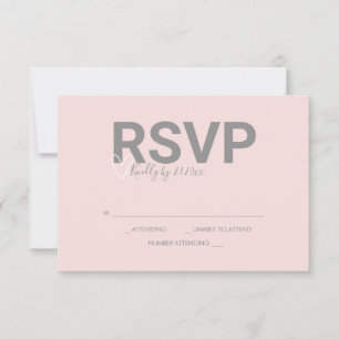 Valentine Tema Vattenfärg Svar RSVP Kort