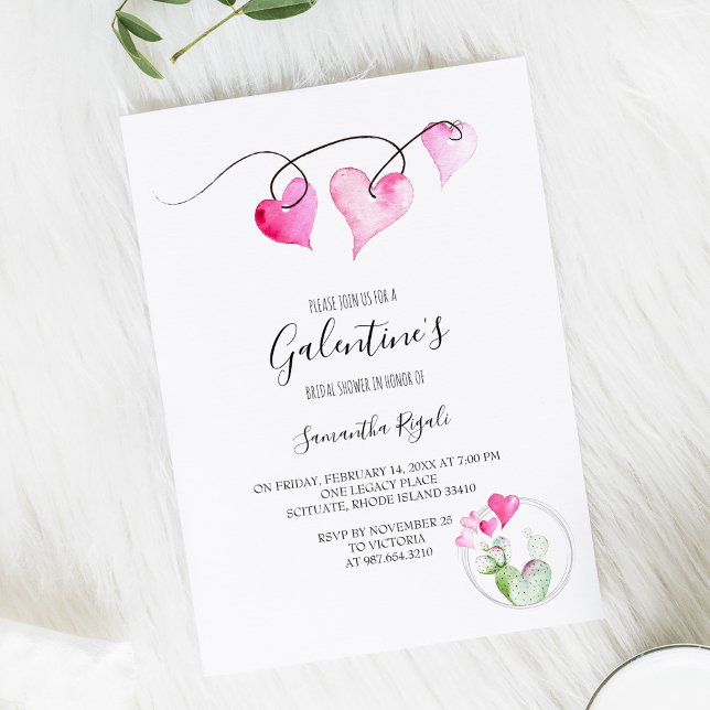 Valentine Thned Möhippa Inbjudningar (Galentine's Day celebration ideas for a brunch party inspiration art by Victoria Grigaliunas)