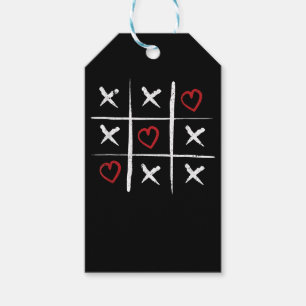Valentine Tic Tac Toe Hearts Valentines day Valent Presentetikett
