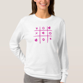 Valentine Tic Tac Toe Hearts Womens T Shirt