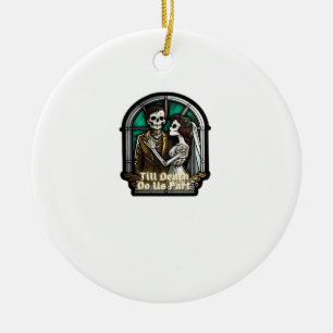 Valentine till Death do us Part Classic Julgransprydnad Keramik