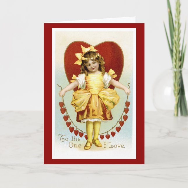 Valentine till den i Kärlek Helgkort (Framsida)