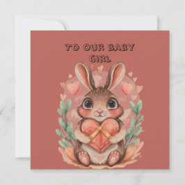 Valentine till lilla dottern  kort