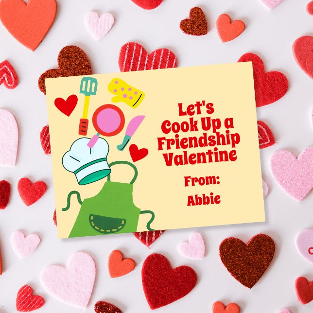 Valentine till matlagande kock inbjudningar (Skapare uppladdad)