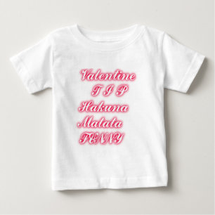 Valentine Tip: Hakuna Matata Funny Text Skriv ut T-shirt