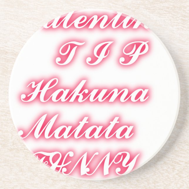 Valentine-tipsen hakunamatata lustiskt romantiskt  underlägg (Framsidan)