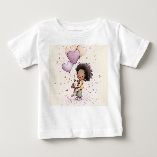 Valentine Toddler T-Shirt – African American (Framsida)