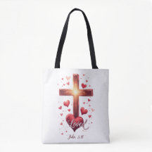 Valentine Tote Bag "Loved John 3:16"