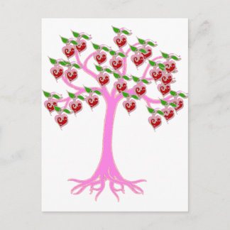 Valentine Träd Helg Vykort