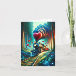 Valentine Train Helgkort