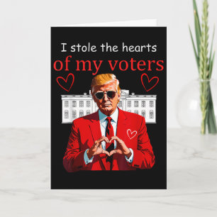 Valentine Trump President Hjärtan Usa Amerika Hus Kort