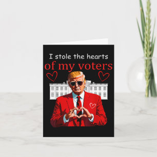 Valentine Trump President Hjärtan Usa Amerika Hus Kort