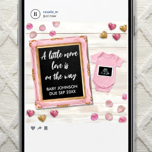 Valentine Ultraljudsfoto Sociala Medier Meddelande