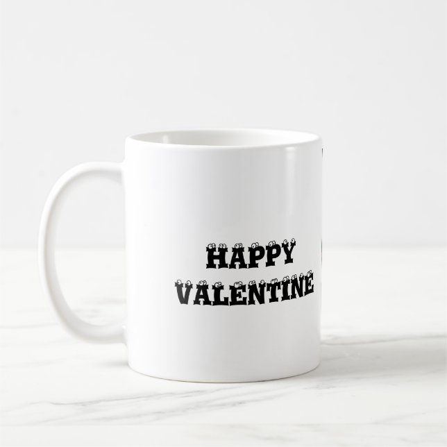 Valentine underbar text kaffemugg (Vänster)