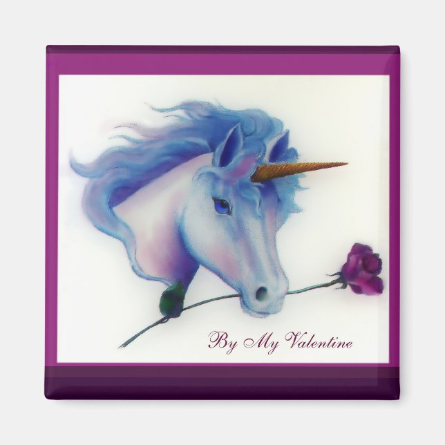 Valentine Unicorn Magnet (Framsidan)