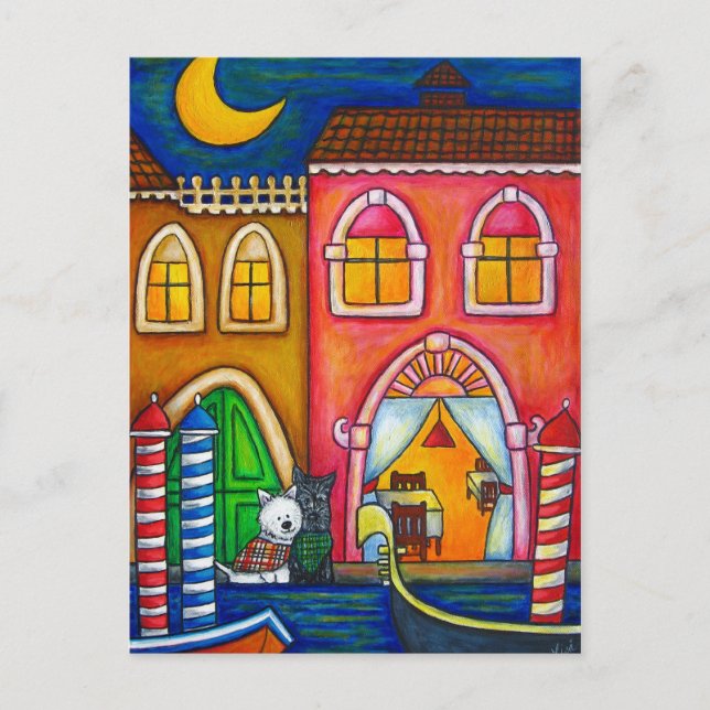 Valentine Venedig-vykort Helg Vykort (Framsida)