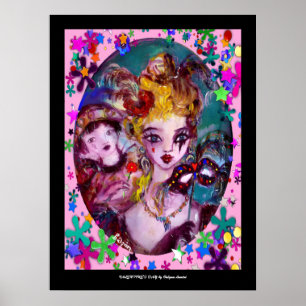 VALENTINE VENETIAN MASKERADEMASKER POSTER